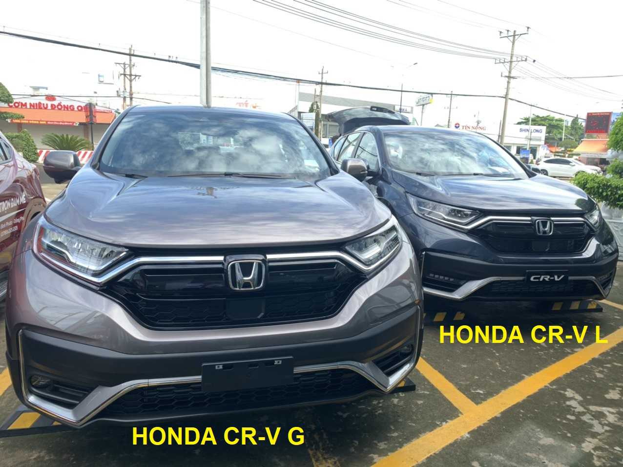 Điểm khác nhau giữa Honda CR-V G và Honda CR-V L